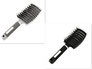 Hairbrush Anti Klit Brushy Haarborstel Women Detangler Hair Brush Bristle Nylon Scalp Massage  Teaser Hair Brush Comb (Option: Set B-Brush-Set)